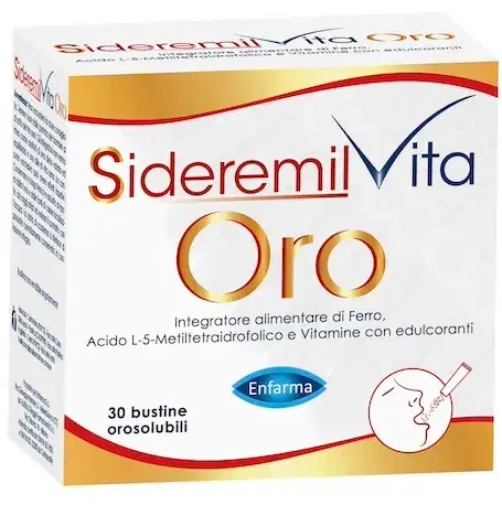 Sideremil Vita Oro Integratore per Energia 30 Bustine