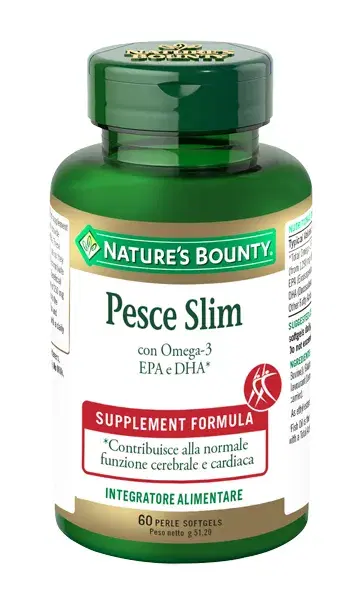 Nature's Bounty Nature-Pesce Slim Integratore Omega-3 EPA e DHA 60 Perle Softgel