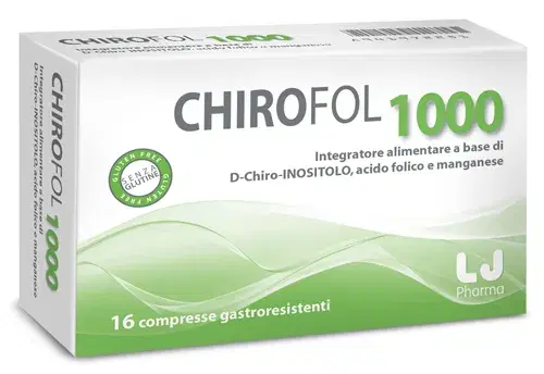 Chirofol 1000 Integratore Alimentare di Acido Folico Donna 16 Compresse