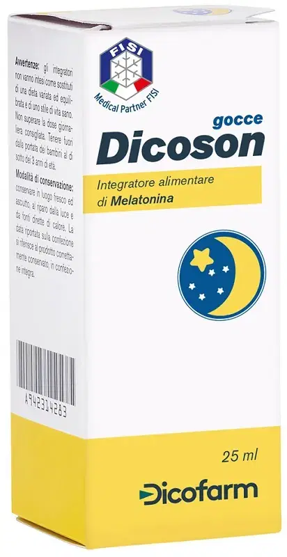 Dicofarm Dicoson Gocce Integratore Alimentare di Melatonina 25 ml