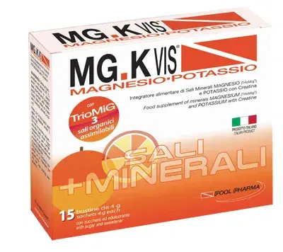 Mgk Vis Magnesio Potassio Orange Integratore di Sali Minerali 15 Bustine