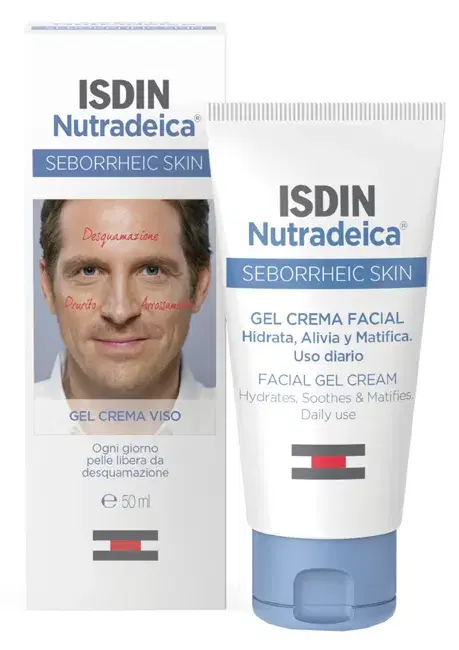 Isdin Nutradeica Gel Crema Viso per Pelle Seborroica 50 ml