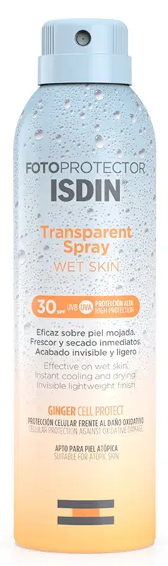 ISDIN Fotoprotector Trasparent Wet Protezione Pelle Bagnata Spf30 250 ml