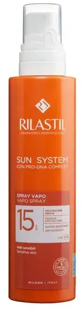 Rilastil Sun System Spf15 Spray Vapo Protezione Media per il Corpo 200 ml
