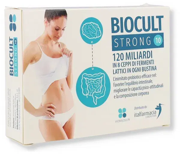 Biocult Strong Integratore Intestino e Difese Immunitarie 10 Bustine