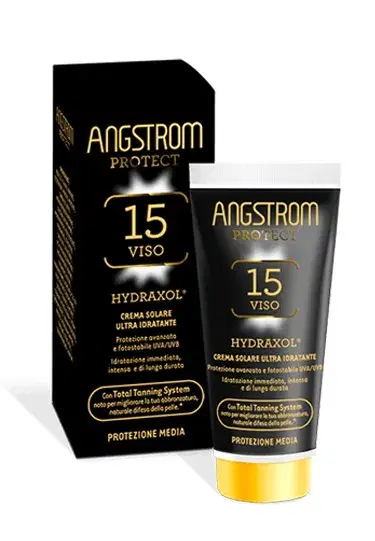 Angstrom Crema Solare Viso Ultra Idratante Spf15 Protezione Media 50 ml
