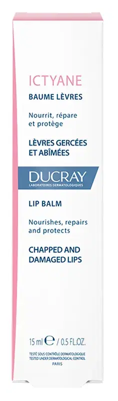 Ducray Ictyane Balsamo Labbra Nutriente Riparatore Labbra Secche Screpolate 15ml