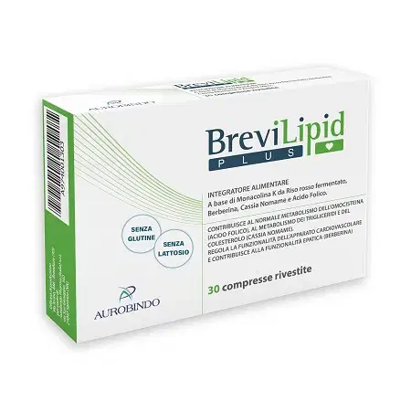 Aurobindo Linea Colesterolo BreviLipid Plus Integratore Alimentare 30 Compresse