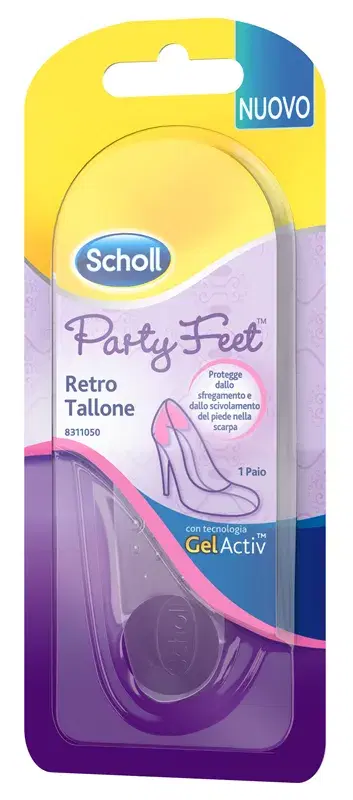 Scholl Gel Activ Party Feet Plantare Ortopedico Per Retro Tallone 1 Pezzo