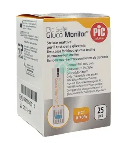 Pic Glucotest Pic Strisce Gluco Monitor 25pz