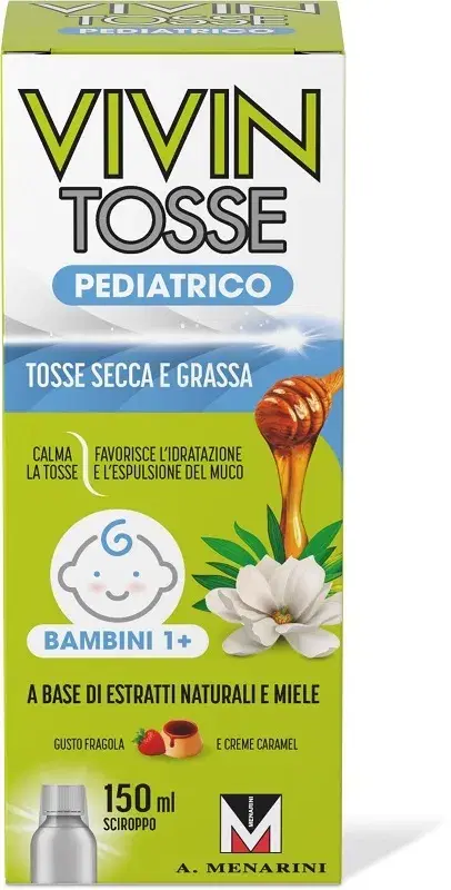 Vivin Tosse Pediatrico Per Tosse Secca e Grassa Sciroppo per Bambini 150 ml