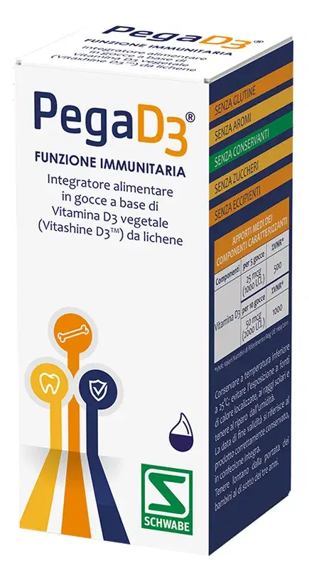 Schwabe Pegad3 Gocce Integratore di VItamina D3 20 ml