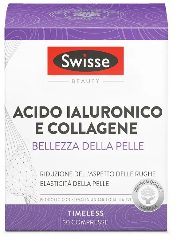 Swisse Bellezza della Pelle Integratore con Acido Ialuronico 30 Compresse