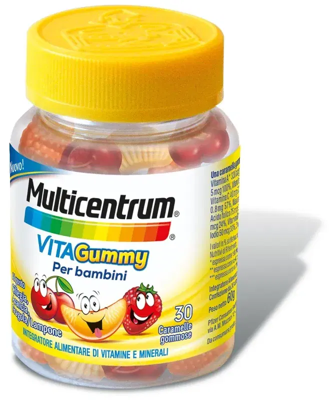 Multicentrum Vitagummy Integratore Vitamine Minerali Bambini 30Caramelle Gommose