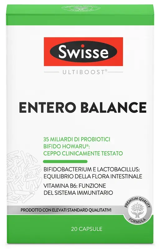 Swisse Ultiboost Entero Balance Integratore  Gastrointestinale 20 Capsule