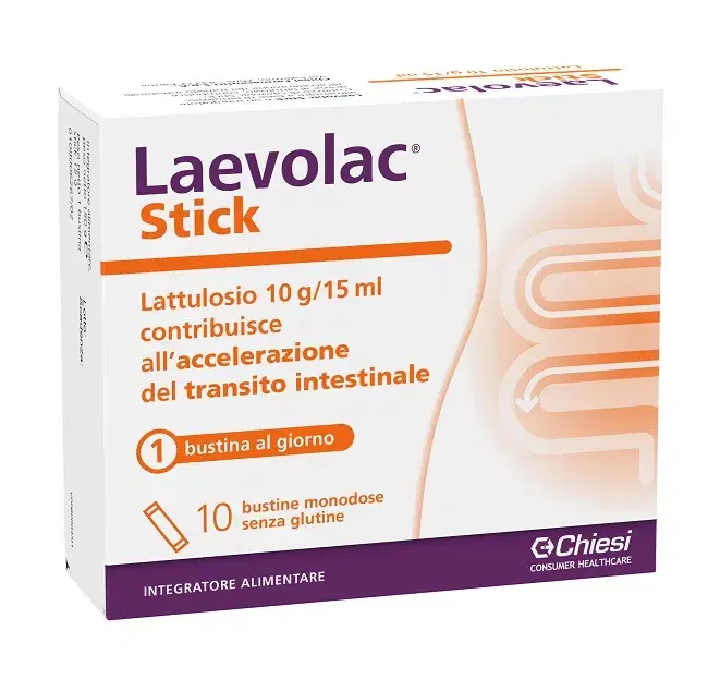 Laevolac Stick Integratore Accellerazione del Transito Intestinale 10 Bustine