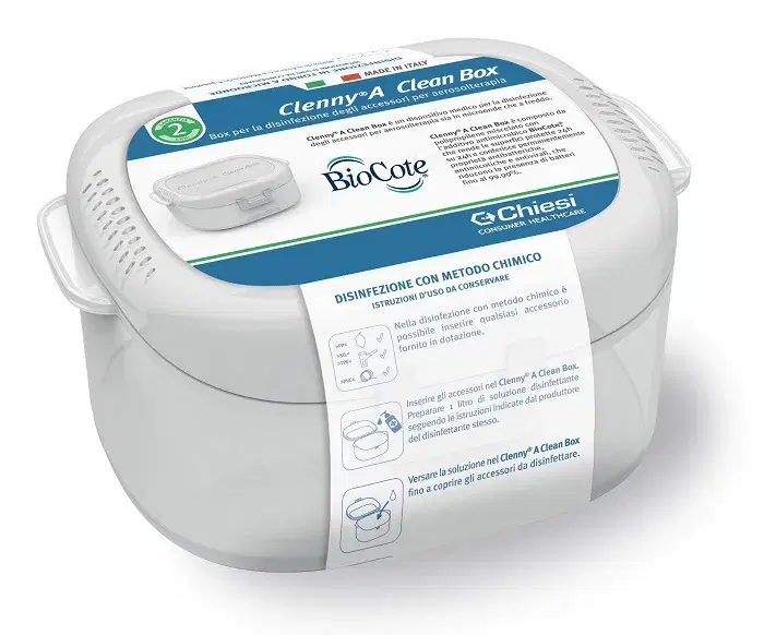 Clenny A Clean Box per Disinfezione Accessori Aerosolterapia