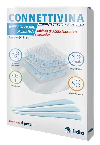 Fidia Connettivina Cerotto Hitech 8x12 Cm 4 Pezzi