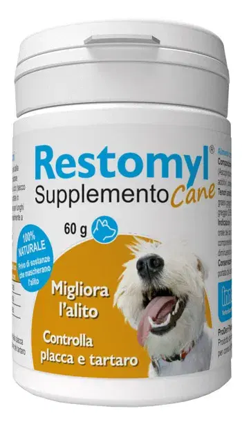Restomyl supplemento Integratore Veterinario Alitosi Cane 60 g
