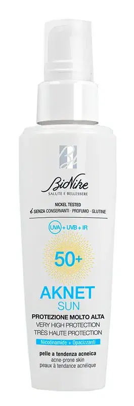 Bionike Aknet Sun Protezione Molto Alta Spf50+ 50 ml