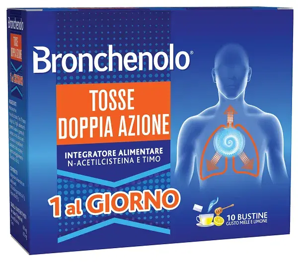 Bronchenolo Tosse Doppia Azione Gusto Miele E Limone 10 Bustine