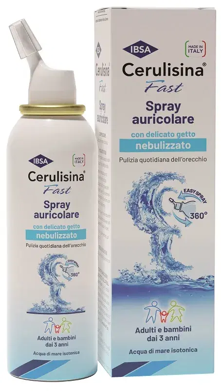 Cerulisina Fast Spray Soluzione Isotonica Auricolare Per Adulti e Bambini 100 ml