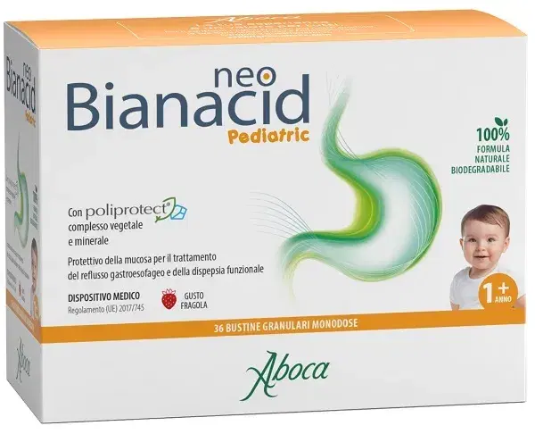 Aboca Neobianacid Pediatric Integratore per il Reflusso Gastroesofageo 36Bustine