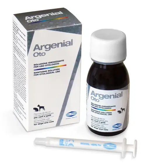 Argenial Oto Soluzione Igienizzante Per Uso Otologico Per Cani E Gatti 50ml