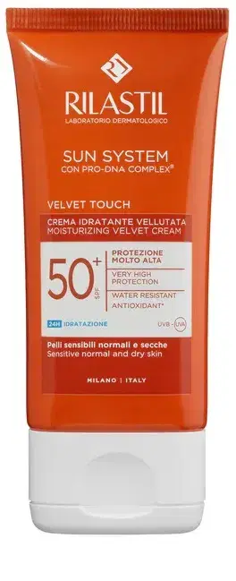 Rilastil Sun System Crema Vellutata Spf50 Idratante Viso Rapido Assorbimento50ml