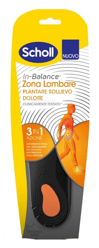 Dr.Scholl's Plantari Zona Lombare In-Balance Sollievo Dolore Taglia M 2 pezzi