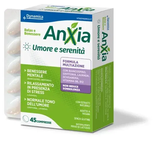 Anxia Relax e Benessere Naturale Integratore Alimentare 45 Compresse