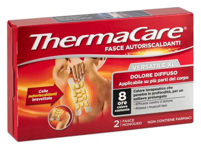 TermaCare Fasce Autoriscaldanti Versatile XL Dolore Diffuso 2 Pezzi