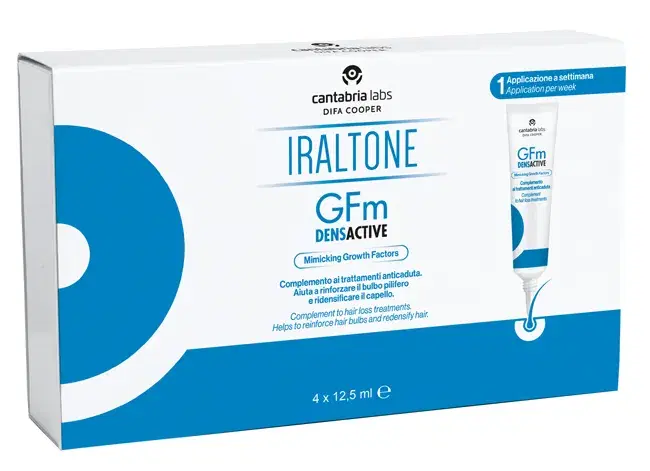 Iraltone Gfm Densactive Gel Topico per la Crescita del Capello 4x12,5 ml