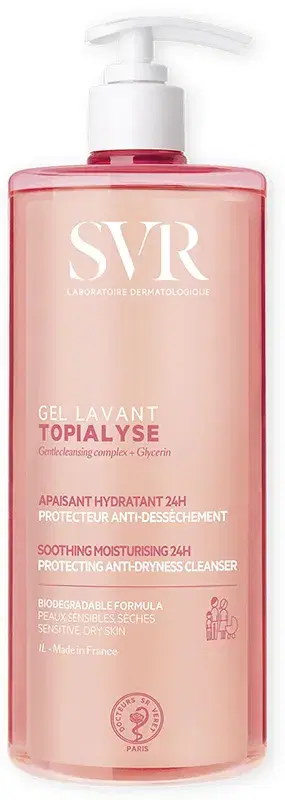 SVR Topialyse Gel Lavant Detergente Doccia Protettivo Delicato 1 lt