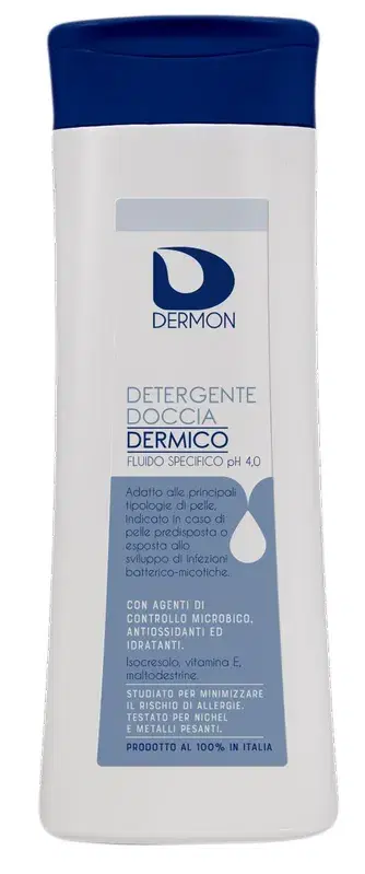 Dermon Detergente Doccia Dermico Ph 4 Specifico e Delicato 250 ml