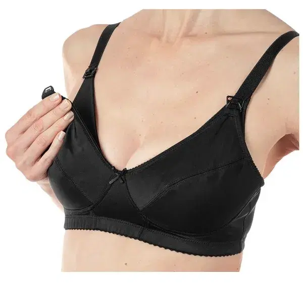 Mammy Reggiseno Microfibra per Allattamento Nero Taglia 4C