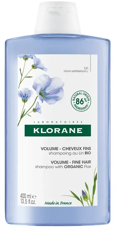 Klorane Shampoo Fibre Di Lino per Capelli Sottili 400 ml