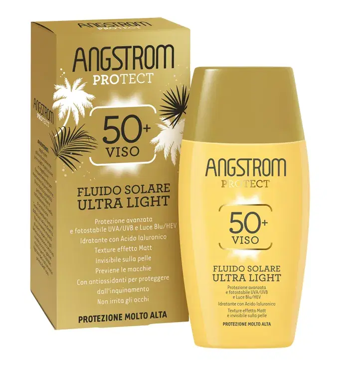 Angstrom Protect Fluido Solare Viso Ultra Light Protezione SPF50+ 40 ml