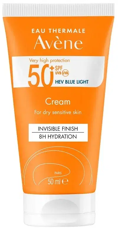 Avene Crema Solare Viso Protezione Finish Invisibile Spf50+ 50 ml