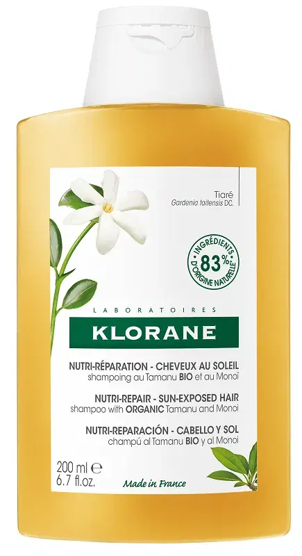 Klorane Shampoo Nutritivo al Tamanu e Monoi Protettivo Ristrutturante 200 ml
