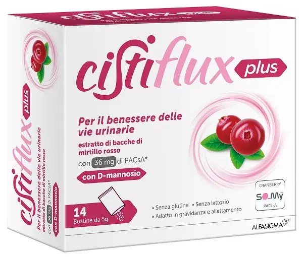 Cistiflux A Plus 36+D Integratore Alimentare per le Vie Urinarie 14 Bustine
