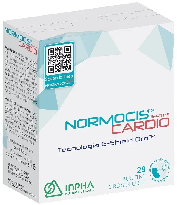 Normocis Cardio Integratore per Supporto Cardiovascolare 28 Bustine Orosolubili