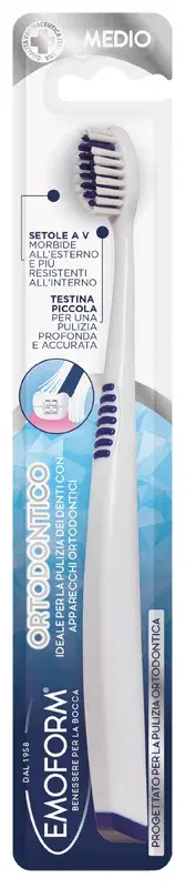 Emoform Spazzolino Ortodontico per Denti Sensibili