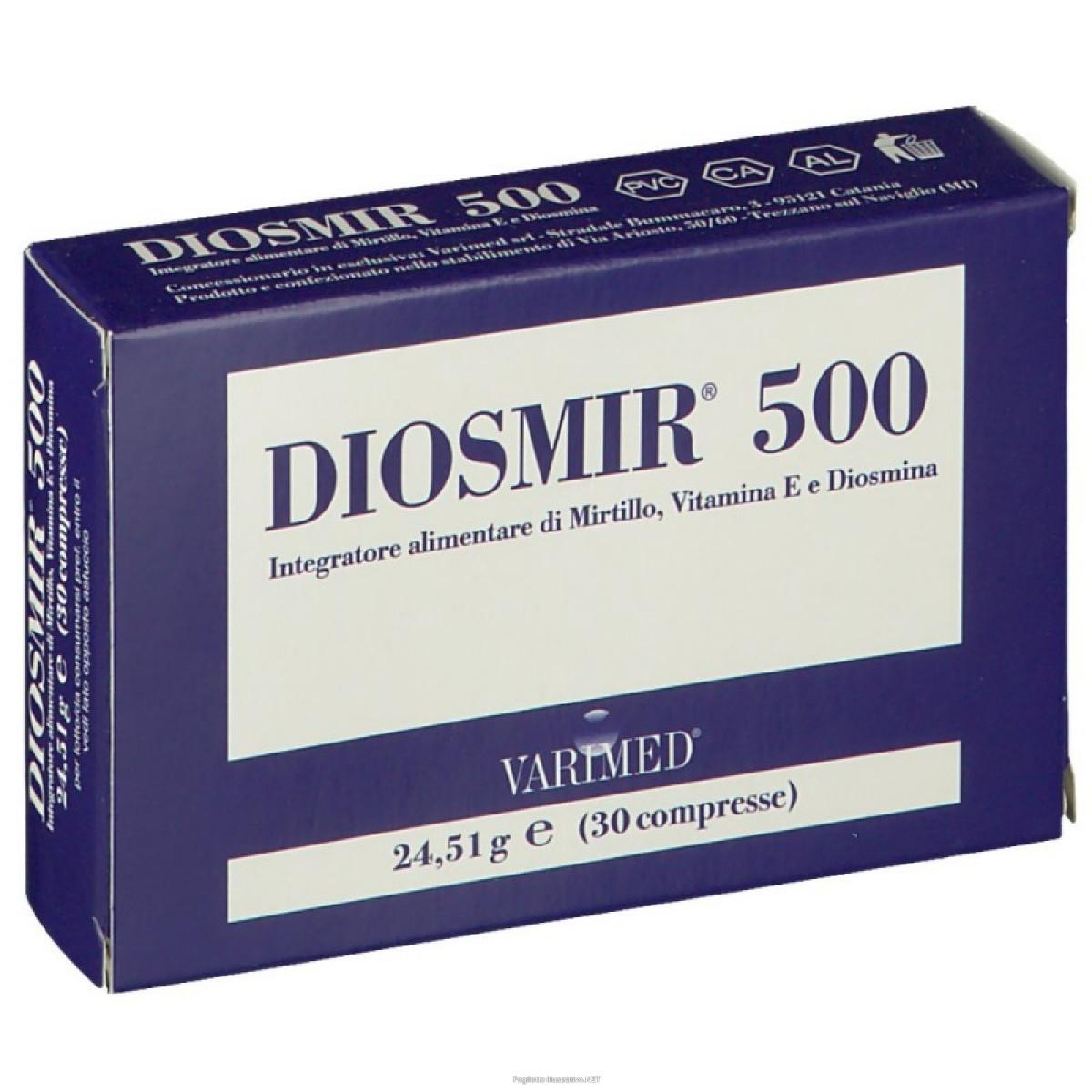 Diosmir 500 Integratore Microcircolo 30 Compresse