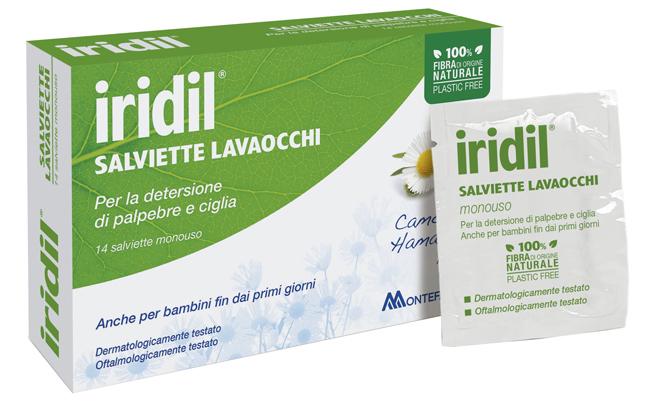 Montefarmaco Linea Dispositivi Medici Oftalmici Iridil 14 Salviette Lavaocchi