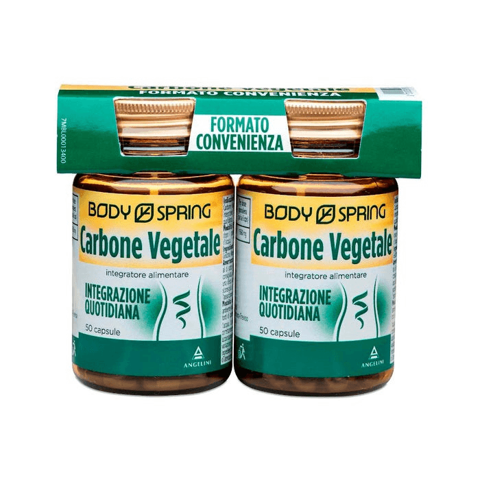 Body Spring Carbone Vegetale Integratore 2x50 Capsule