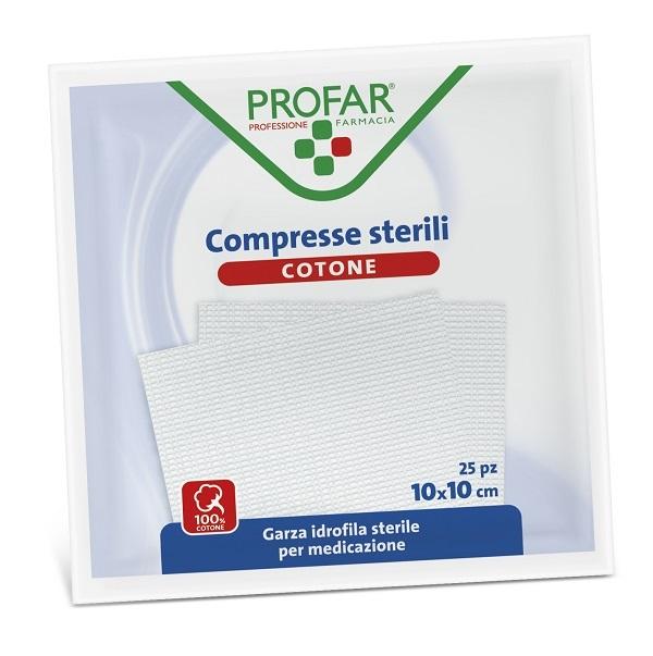 Profar Garza in Cotone 10x10 cm per Medicazioni 100 Pezzi