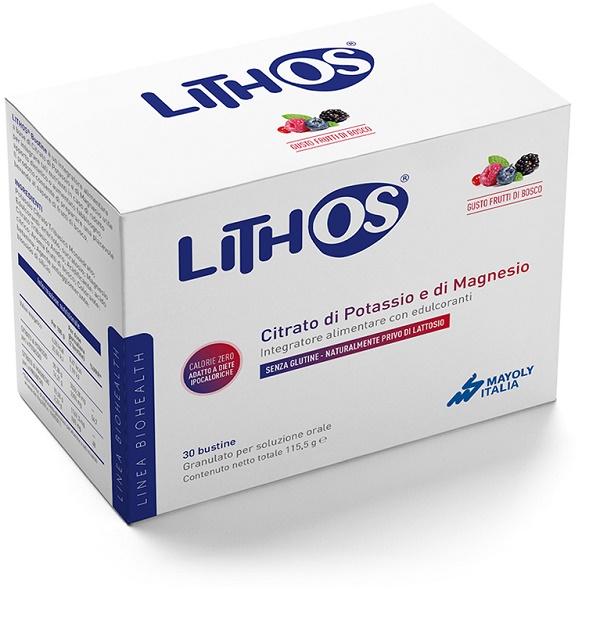Lithos Frutti di Bosco Integratore Citrato di Potassio e di Magnesio 30 Bustine