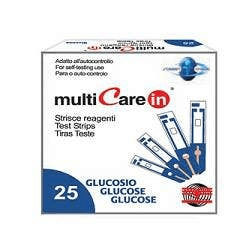 Multicare In Strisce Reagenti Misurazione Glucosio 50 Strisce