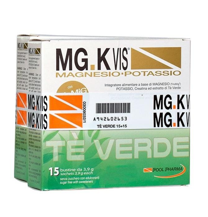 Mgk Vis Magnesio Potassio Te' Verde 15 Bustine + 15bustine